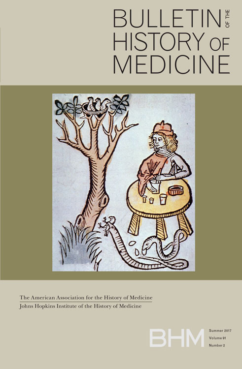 book cover: Elaine Leong et al: Testing Drugs and Trying Cures (Special Issue Bulletin of the History of Medicine) (2017)