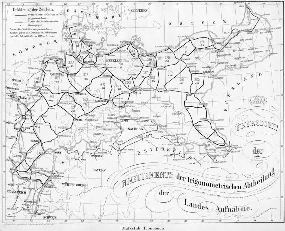 Nivellements der trigonometrischen Abteilung der Landesaufnahme