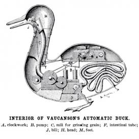 The Canard Digérateur of Jaques de Vaucanson.